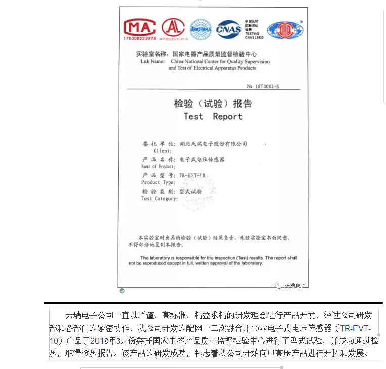 米兰体育·公司在线登入-米兰(中国)
公司10kV电子式传感器通过型式试验-1